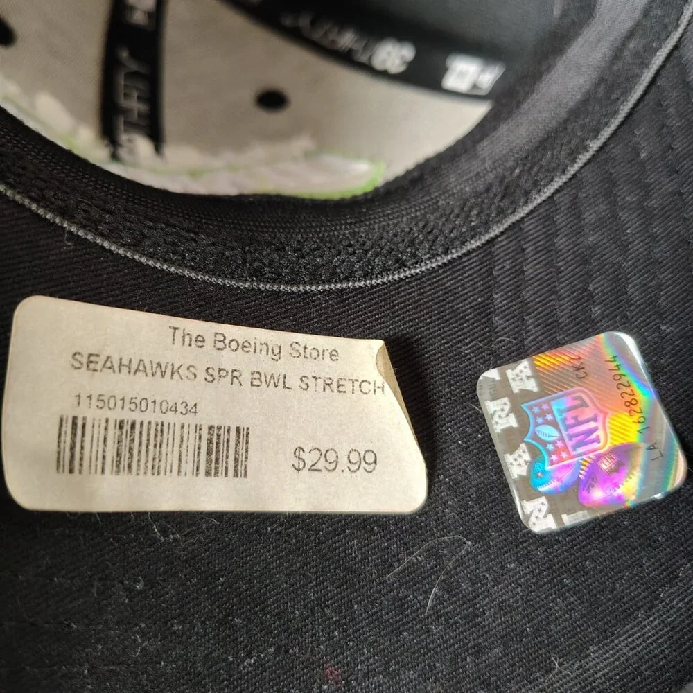 Seattle Seahawks Super Bowl Champions New Era Hat Cap 39thirty Medium Large - Picture 9 of 10
